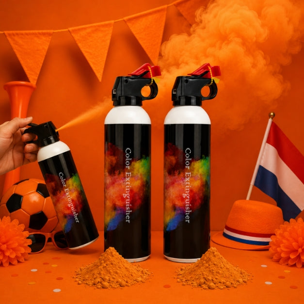 Set van 2 Oranje Rook Kanonnen