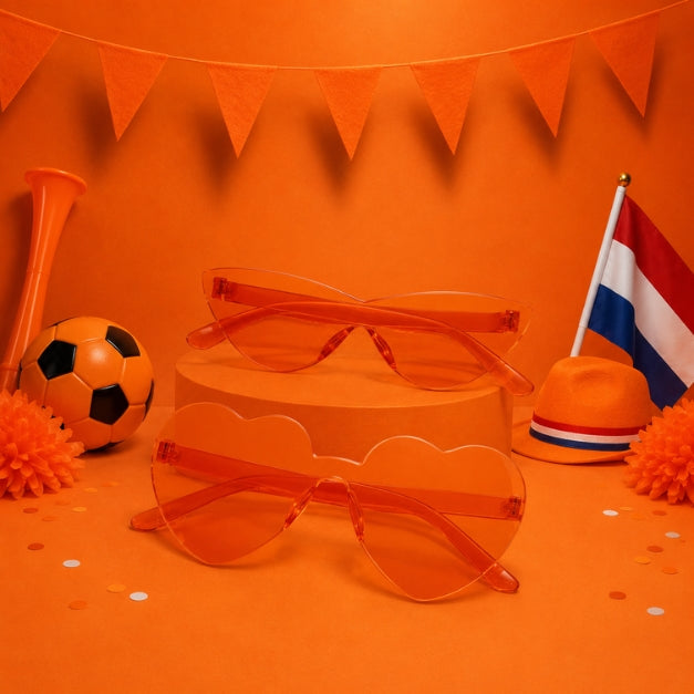 Oranje Set van 2 Zonnebrillen